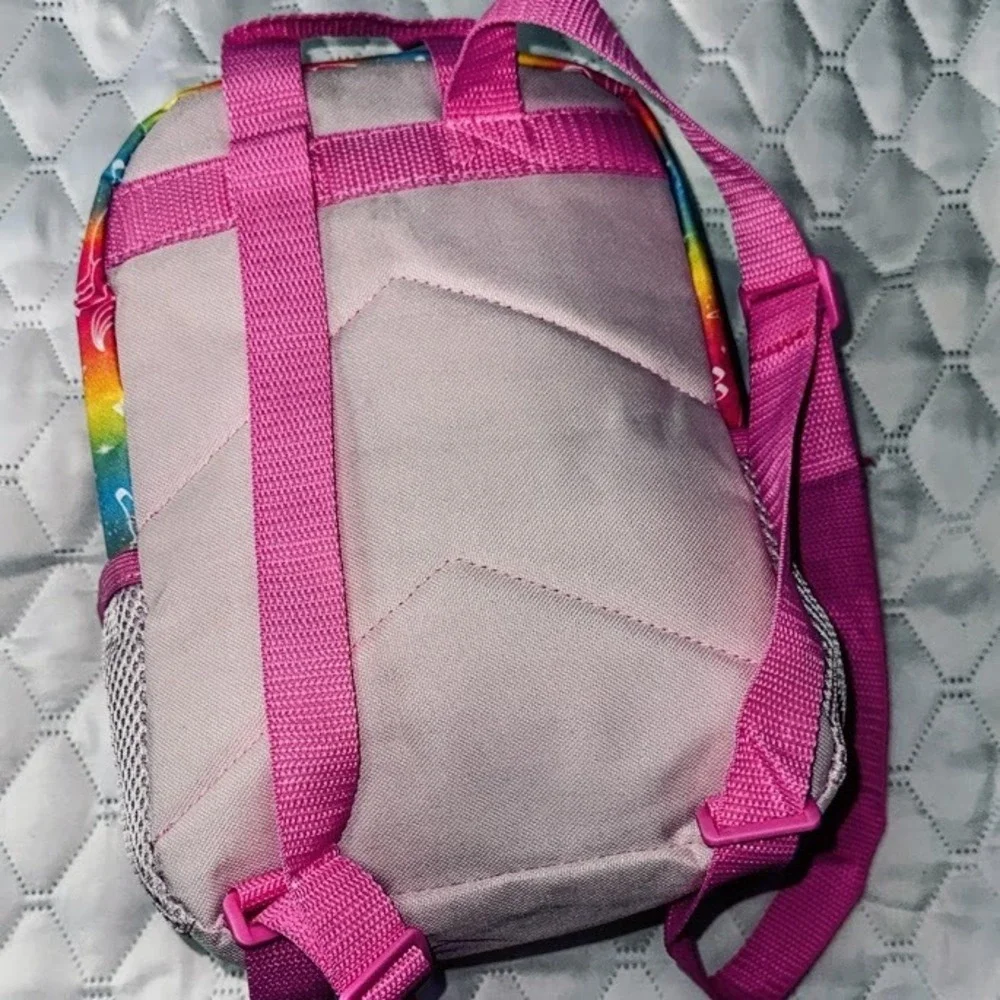 Hello Kitty Unicorn‎ Mini Backpack Rainbow Silver Metallic Sanrio Girls Bag